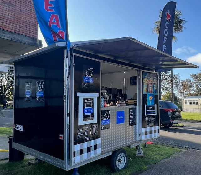 Our Beautiful, Eye-Catching Food Trailer.